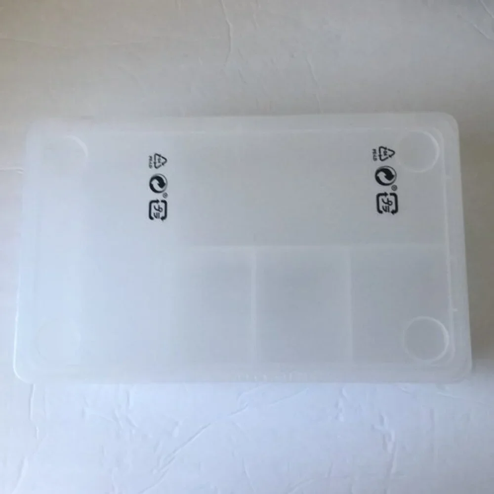 Glis Plastic container box with a lid transparent